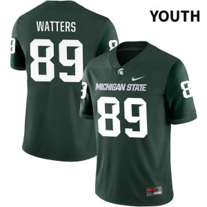 Youth Michigan State Spartans NCAA #89 Alex Watters Green NIL 2022 Authentic Nike Stitched College Football Jersey ZF32U46KG